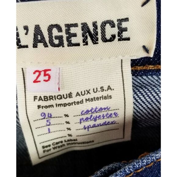 L'AGENCE El Matador Slim High Rise Ankle Stretch Jean Size 25 NWT MSRP $279 - Picture 5 of 6